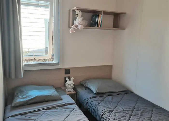 Le Cosy Mobil Home A 150M De La Plage Camping 5 Etoiles Les Dunes Parc Aquatique Kemping