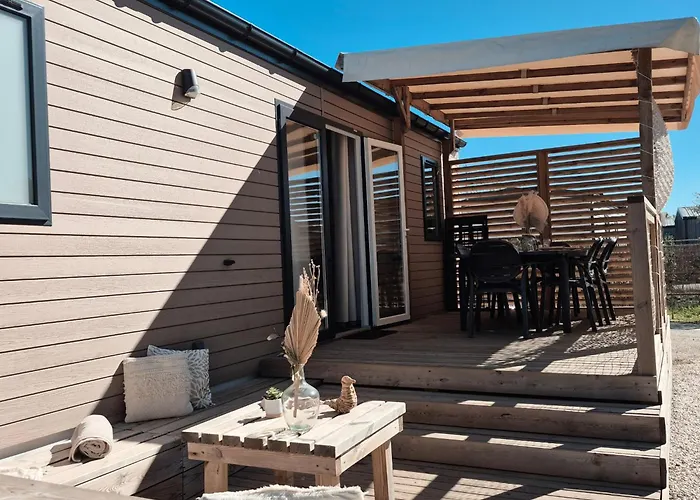 Le Cosy Mobil Home A 150M De La Plage Camping 5 Etoiles Les Dunes Parc Aquatique Torreilles