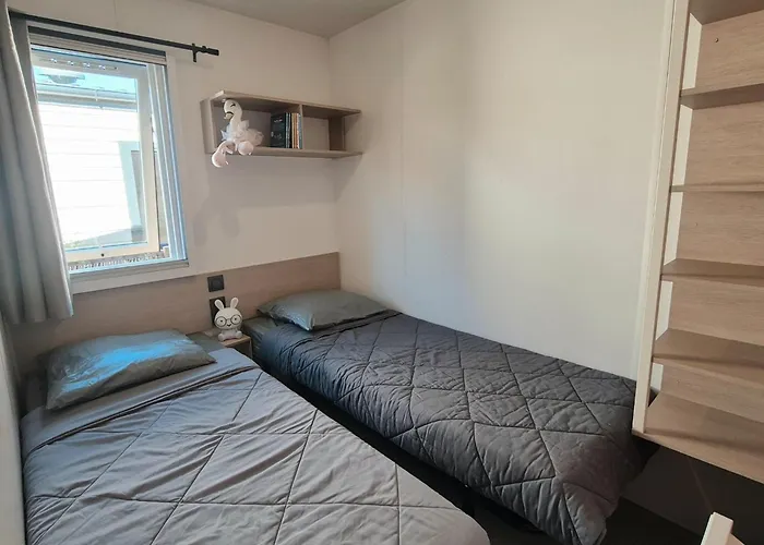 Le Cosy Mobil Home A 150M De La Plage Camping 5 Etoiles Les Dunes Parc Aquatique