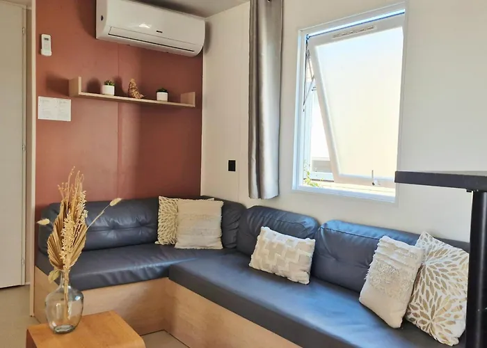 Le Cosy Mobil Home A 150M De La Plage Camping 5 Etoiles Les Dunes Parc Aquatique *