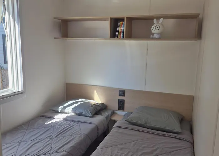 Kemping Le Cosy Mobil Home A 150M De La Plage Camping 5 Etoiles Les Dunes Parc Aquatique Torreilles