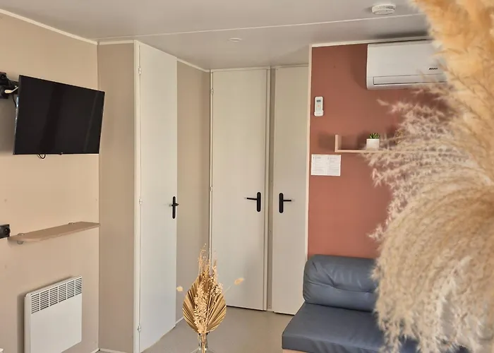 Le Cosy Mobil Home A 150M De La Plage Camping 5 Etoiles Les Dunes Parc Aquatique Torreilles