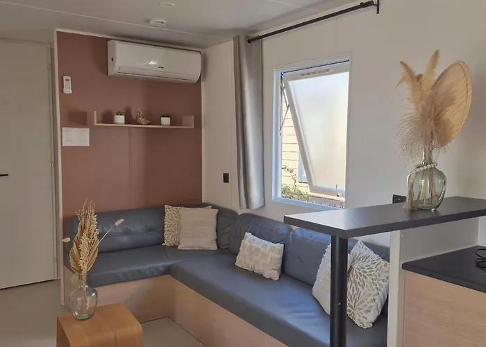 Kemping Le Cosy Mobil Home A 150M De La Plage Camping 5 Etoiles Les Dunes Parc Aquatique Torreilles
